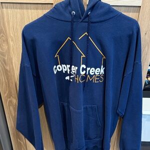 Hanes Navy Blue Zip-Up Hoodie